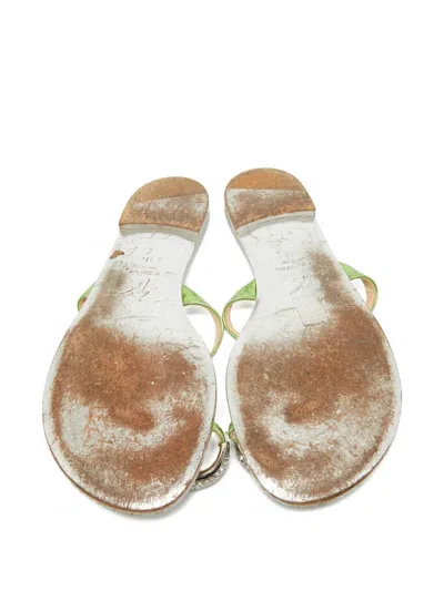 Pre-owned Giuseppe Zanotti Vintage  Hillary Sandals In Green