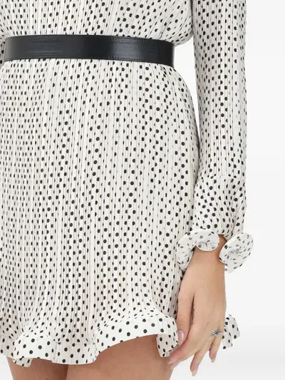 Simona Corsellini Polka-dot Mini Dress In Gray