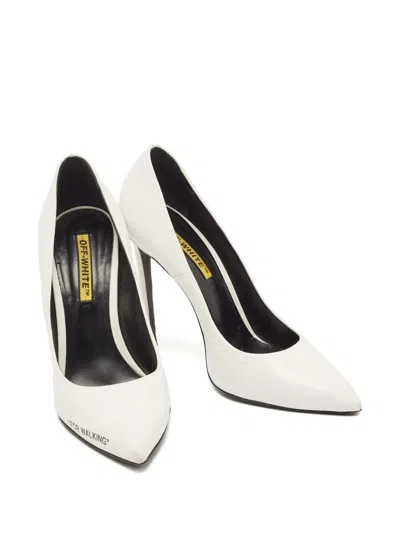Pre-owned Off-white 120mm Pointed-toe Stiletto Pumps