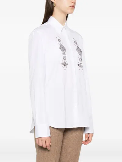 Ermanno Scervino Geometric-embellished Shirt In White