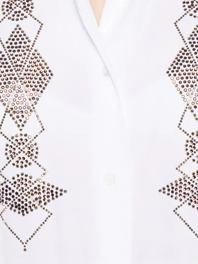 Ermanno Scervino Geometric-embellished Shirt In White