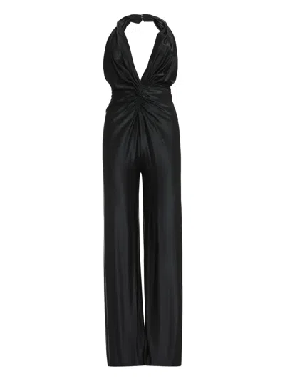 Costarellos Gathered Open-back Jumpsuit