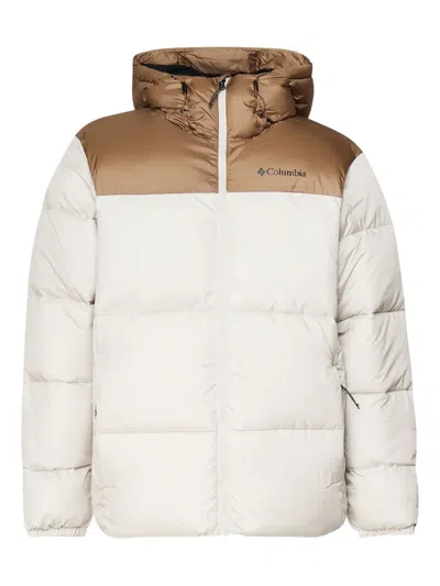 Columbia Logo-print Puffer Jacket In White