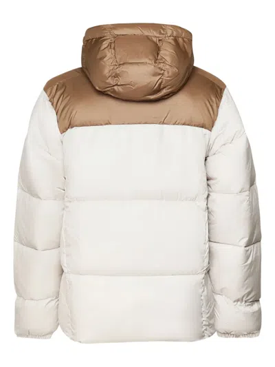 Columbia Logo-print Puffer Jacket In White