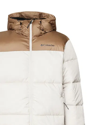 Columbia Logo-print Puffer Jacket In White