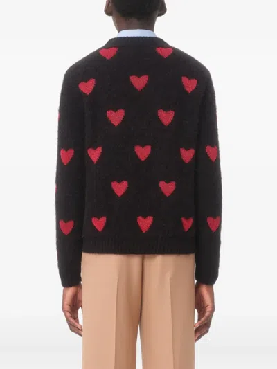Valentino Garavani Jacquard Sweater In Black