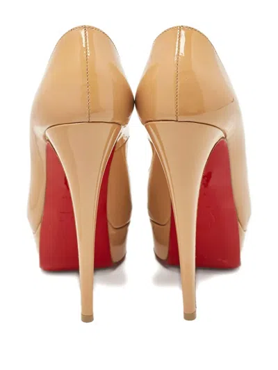 Pre-owned Christian Louboutin 155mm Lady Peep Pumps