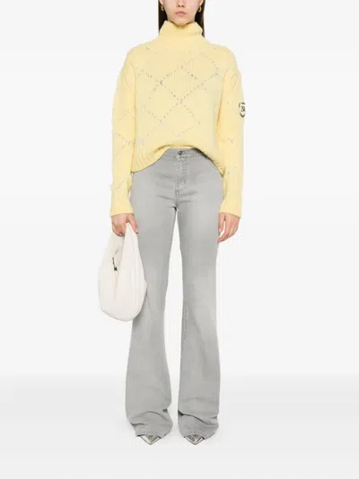 Ermanno Scervino Flared Jeans In Gray
