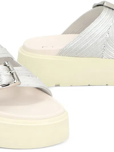 Casadei Buckle-embellished Platform Slides