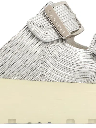Casadei Buckle-embellished Platform Slides