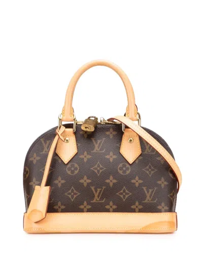 Pre-owned Louis Vuitton 2013 Monogram Alma Bb Satchel In Brown