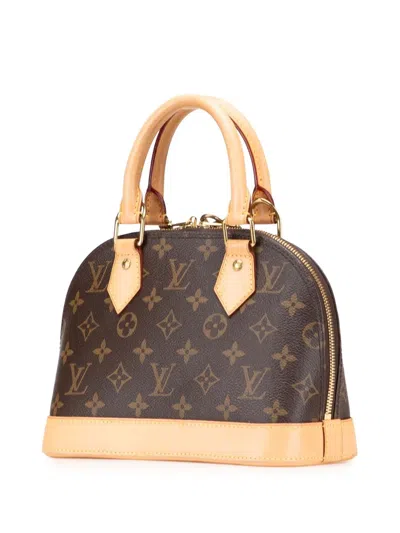Pre-owned Louis Vuitton 2013 Monogram Alma Bb Satchel In Brown