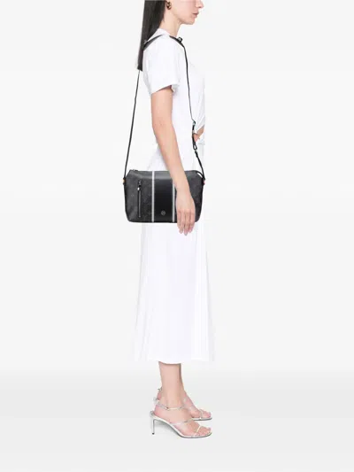 Pre-owned Louis Vuitton 2017 Fragment Monogram Eclipse Flash Apollo Messenger Pm Crossbody Bag In Black