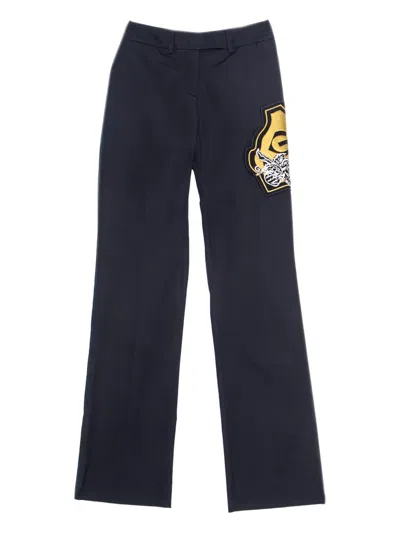 Pre-owned Gianfranco Ferre Appliqué-patch Trousers