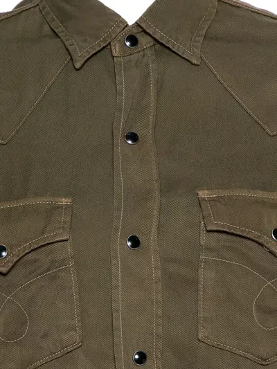 Pre-owned Saint Laurent Lyocell Flap-pocket Shirt