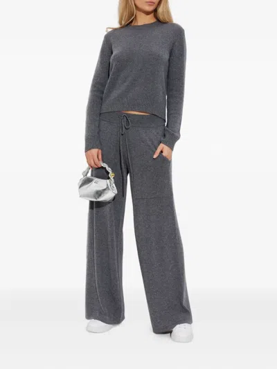 Lisa Yang Cashmere Drawstring Trousers In Gray