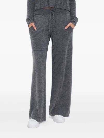 Lisa Yang Cashmere Drawstring Trousers In Gray