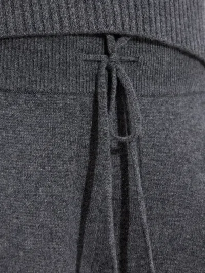Lisa Yang Cashmere Drawstring Trousers In Gray