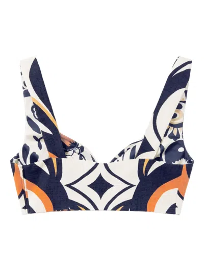 La Doublej Baia Crop Top In White