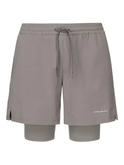 Herno Logo-print Shorts In Brown