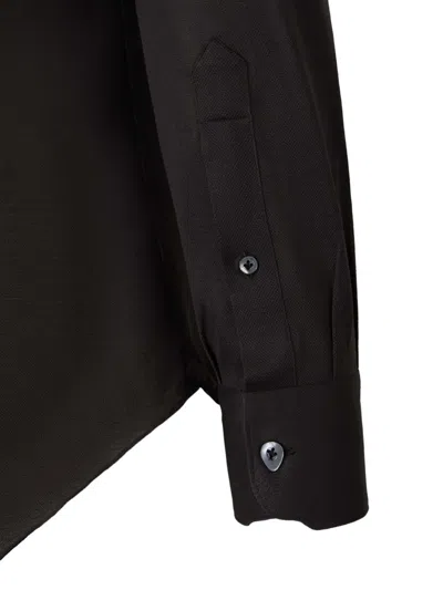 Fray Button-fastening Shirt In Black