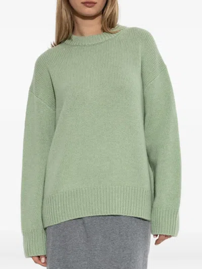 Lisa Yang Round-neck Cashmere Sweater In Green