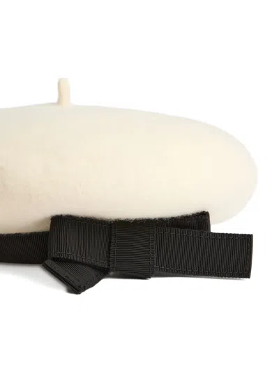 Patou Grosgrain-bow Wool Beret