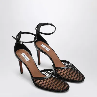 Alaïa High Black Mesh Pumps