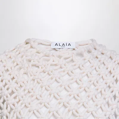 Alaïa Alaia White Knotted Sleeveless Tank Top Women In White
