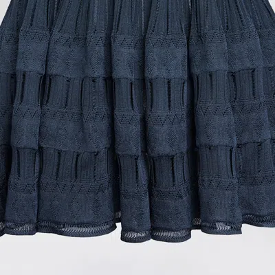 Alaïa A-line Crinoline Mini Dress With Removable Straps In Black