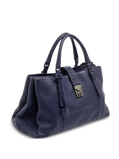 Pre-owned Bottega Veneta Cervo Roma Leather Tote Bag