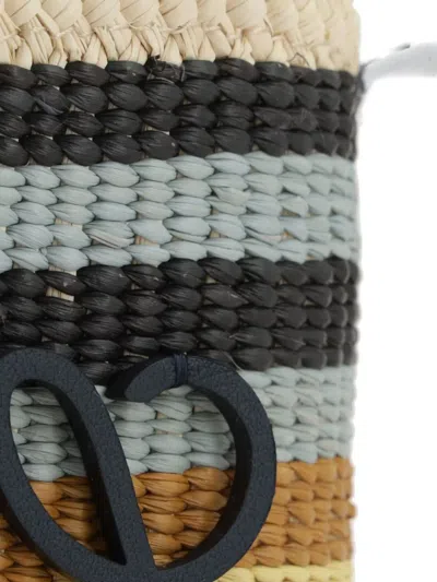 Loewe X Paula's Ibiza Striped Logo-plaque Shoulder Bag