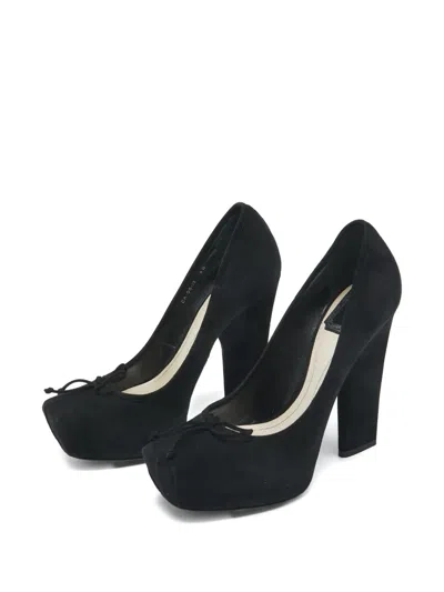 Pre-owned Dior 130mm Platform Pumps In Black