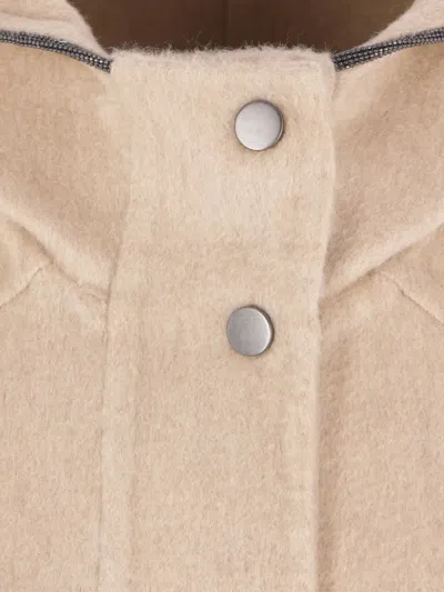 Brunello Cucinelli Hooded Buttoned Cape