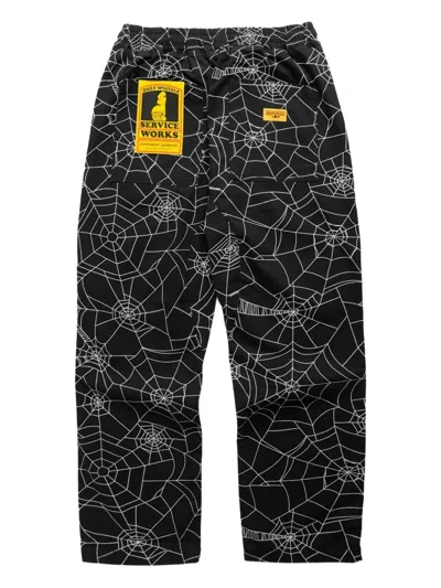 Service Works Spiderweb-pattern Trousers In Multi