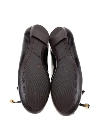 Pre-owned Louis Vuitton 2024 Amarante Patent Leather Ballet Flats