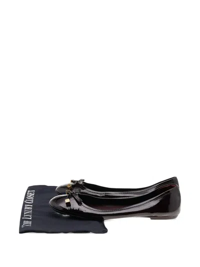 Pre-owned Louis Vuitton 2024 Amarante Patent Leather Ballet Flats
