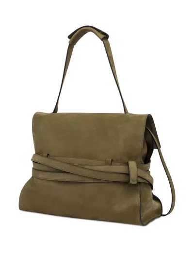 Moschino Versatile Shoulder Bag Adjustable Strap In Green