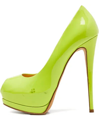 Pre-owned Giuseppe Zanotti Vintage  15mm Leather Peep-toe Pumps