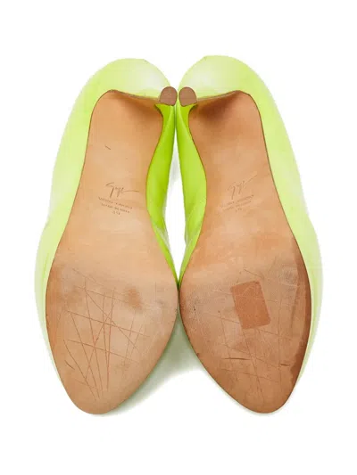 Pre-owned Giuseppe Zanotti Vintage  15mm Leather Peep-toe Pumps