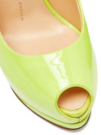Pre-owned Giuseppe Zanotti Vintage  15mm Leather Peep-toe Pumps