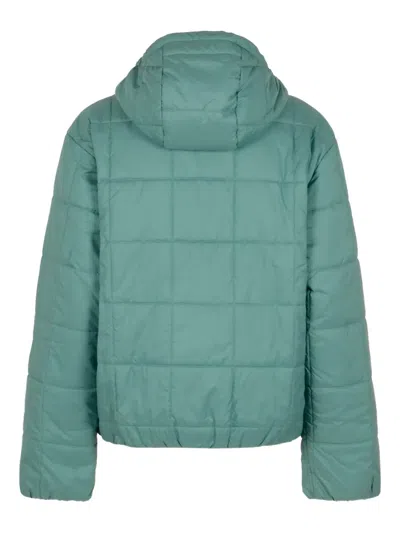 Patagonia Quilted Hooded Pullover In Green