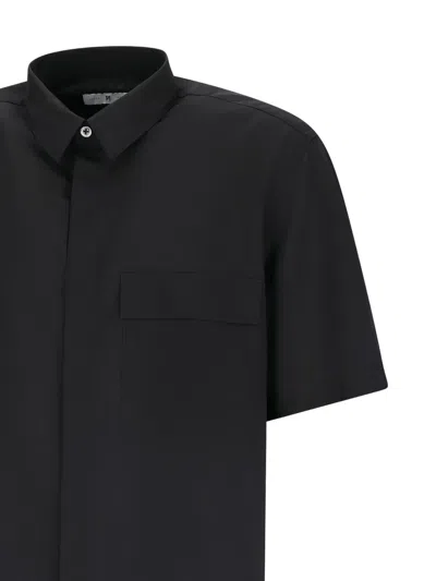 Pt Torino Pocket Short-sleeved Shirt In Black