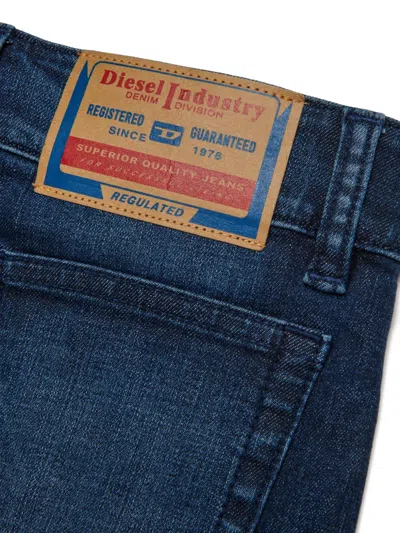 Diesel Cotton Mini Skirt In Blue