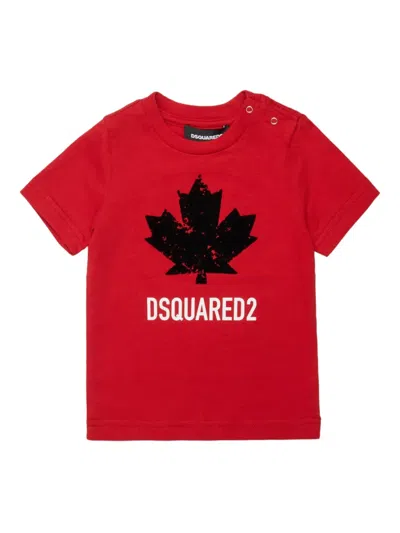 Dsquared2 Logo-print T-shirt In Red