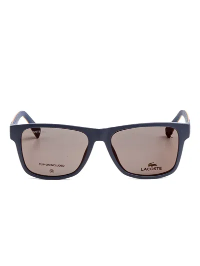 Lacoste Rectangular Mini Eyeglasses For Men In Black