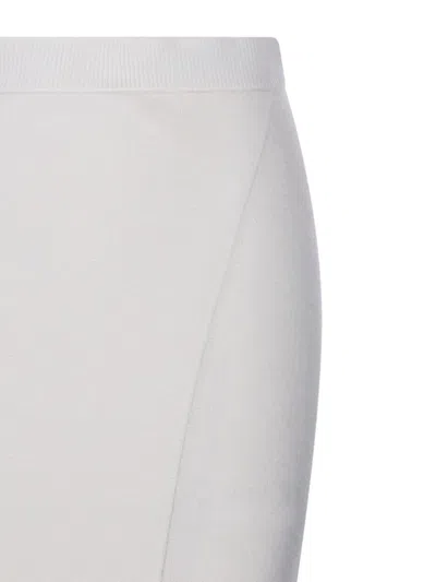Max Mara Ribbed Wrap-effect Midi Skirt