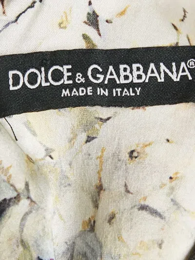 Pre-owned Dolce & Gabbana Floral-print Brocade Dress