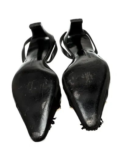 Pre-owned Givenchy Tassel Slingback Pumps In Black