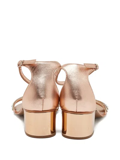 Pre-owned Giuseppe Zanotti Vintage 2024 Crystal-embellished Sandals In Gold